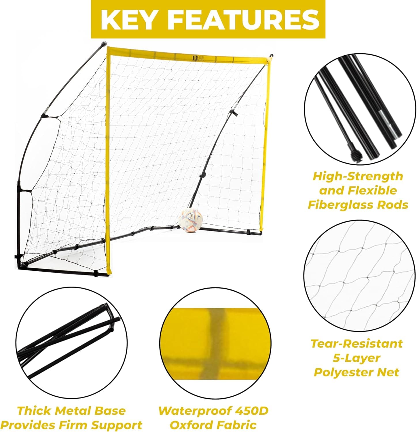 8x5 Soccer Goal — view 3