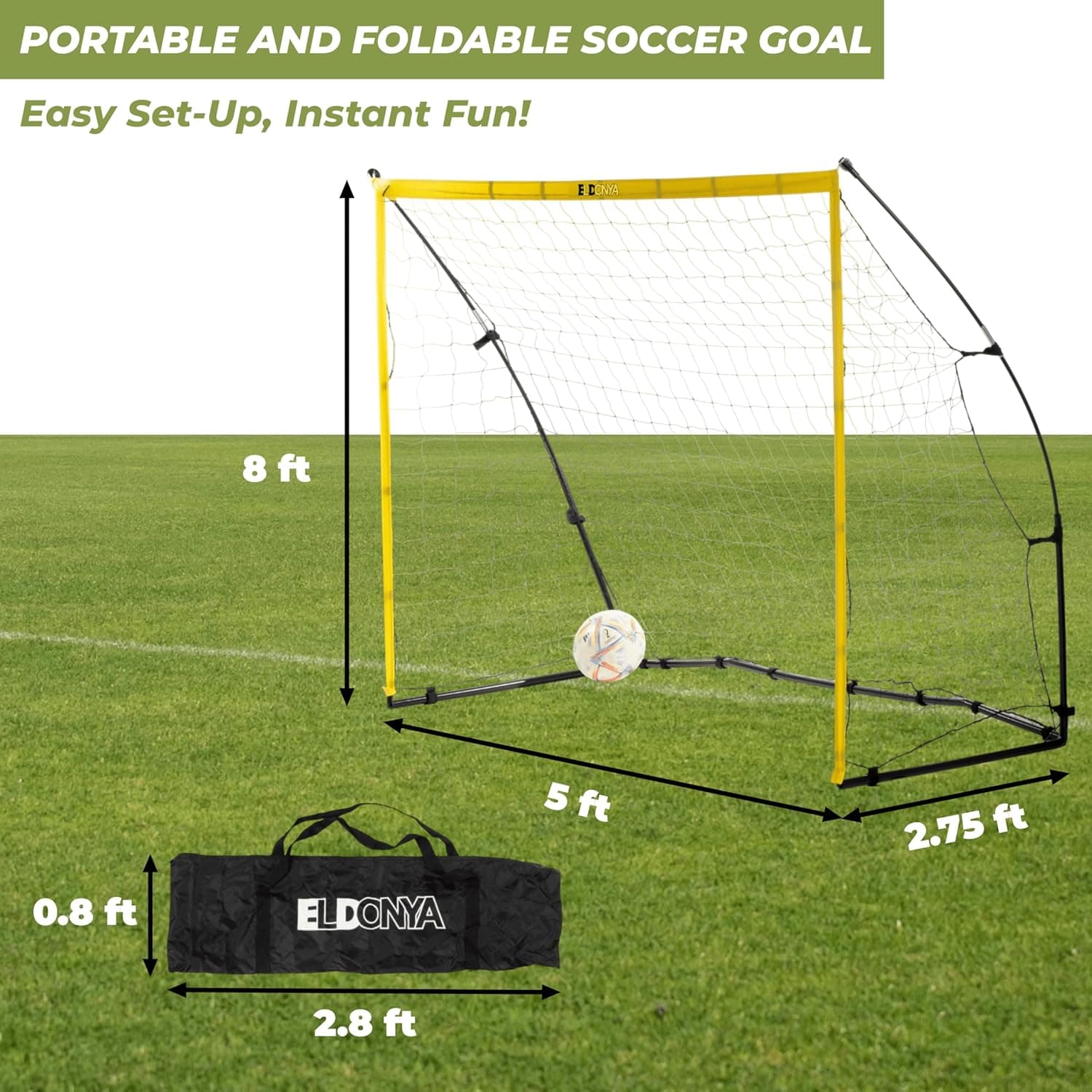 8x5 Soccer Goal — view 6
